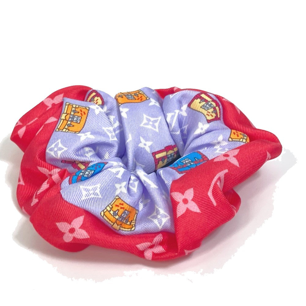 LOUIS VUITTON M77692 Single Scrunchie Set, Minimalist Hair Accessory, Silk Scrunchie, Women's, Multicolor
