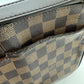 LOUIS VUITTON N51129 Damier Auburn Shoulder Bag, Damier Canvas, Women's, Ebene, Brown