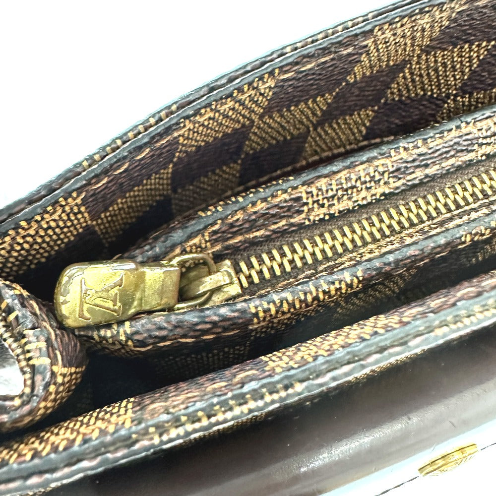 LOUIS VUITTON N51129 Damier Auburn Shoulder Bag, Damier Canvas, Women's, Ebene, Brown
