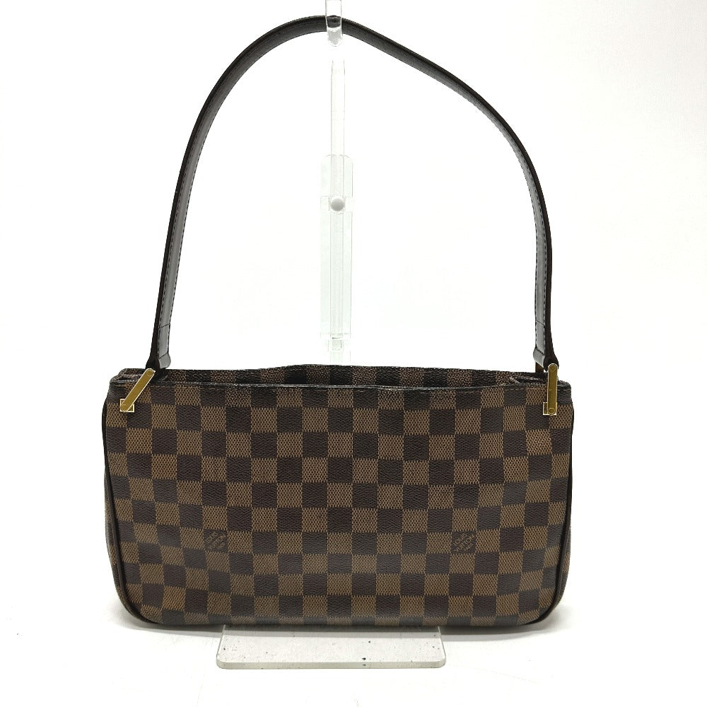 LOUIS VUITTON N51129 Damier Auburn Shoulder Bag, Damier Canvas, Women's, Ebene, Brown