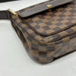 LOUIS VUITTON N51129 Damier Auburn Shoulder Bag, Damier Canvas, Women's, Ebene, Brown