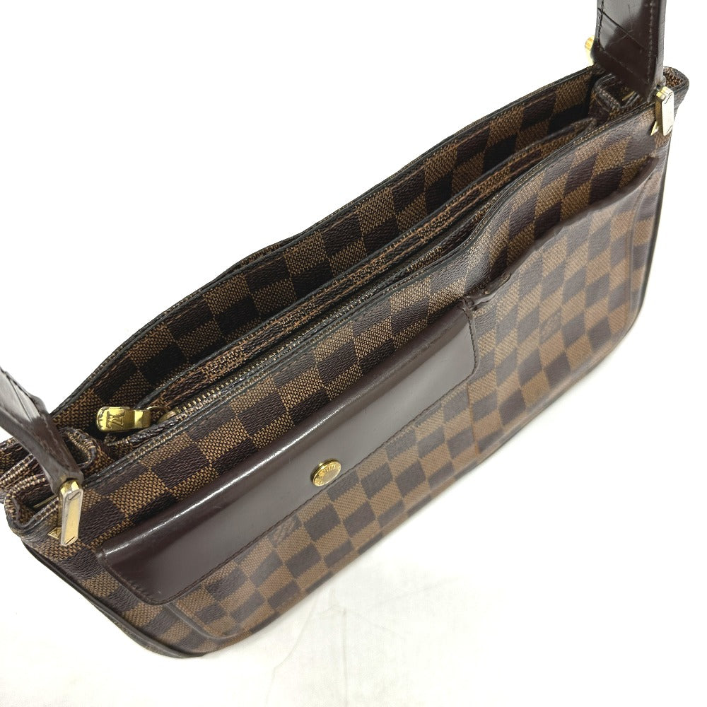 LOUIS VUITTON N51129 Damier Auburn Shoulder Bag, Damier Canvas, Women's, Ebene, Brown