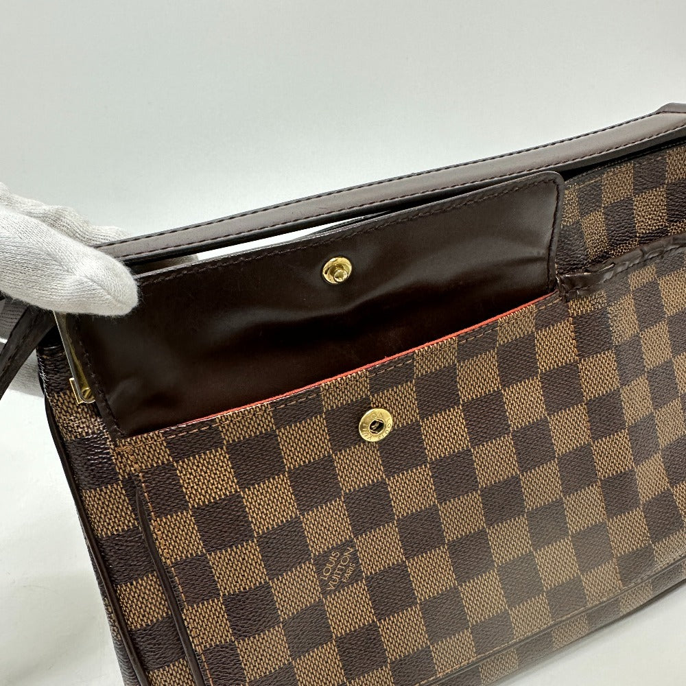 LOUIS VUITTON N51129 Damier Auburn Shoulder Bag, Damier Canvas, Women's, Ebene, Brown