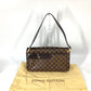 LOUIS VUITTON N51129 ダミエ オーバーニュ カバン 肩掛け ショルダーバッグ ダミエキャンバス レディース エベヌ ブラウン