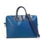 LOUIS VUITTON M51700 Porte-Document Jour PDJ Handbag/Bag, 2-Way Briefcase/Business Bag in Epi Leather, Men's, Blue Azure