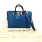 LOUIS VUITTON M51700 Porte-Document Jour PDJ Handbag/Bag, 2-Way Briefcase/Business Bag in Epi Leather, Men's, Blue Azure