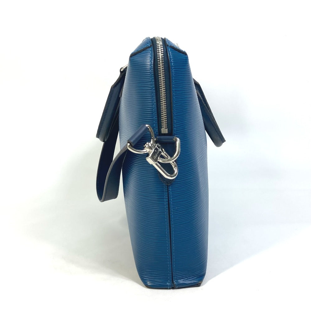 LOUIS VUITTON M51700 Porte-Document Jour PDJ Handbag/Bag, 2-Way Briefcase/Business Bag in Epi Leather, Men's, Blue Azure