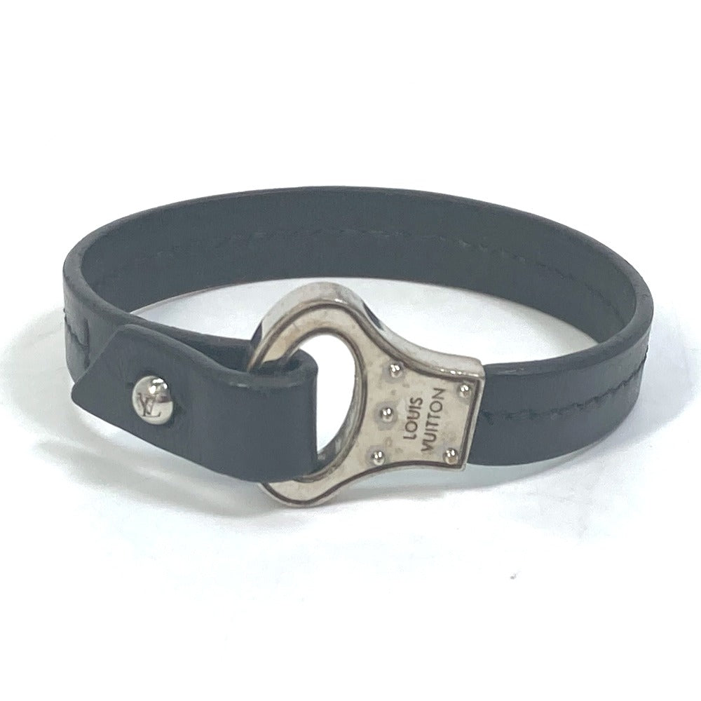 LOUIS VUITTON M6290 Accessories Bracelet Archive Bangle Bracelet Leather Men's Black