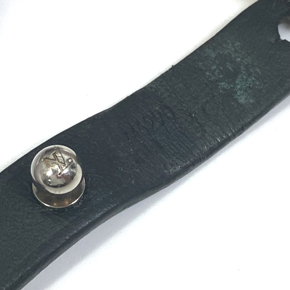 LOUIS VUITTON M6290 Accessories Bracelet Archive Bangle Bracelet Leather Men's Black