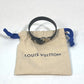LOUIS VUITTON M6290 Accessories Bracelet Archive Bangle Bracelet Leather Men's Black