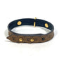 LOUIS VUITTON M6597F Monogram Reverse Bracelet Blooming Fashion Accessory Women's Brown Monogram Reverse Canvas Bracelet