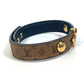 LOUIS VUITTON M6597F Monogram Reverse Bracelet Blooming Fashion Accessory Women's Brown Monogram Reverse Canvas Bracelet