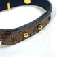 LOUIS VUITTON M6597F Monogram Reverse Bracelet Blooming Fashion Accessory Women's Brown Monogram Reverse Canvas Bracelet