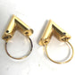 LOUIS VUITTON M61088 Essential VV Logo Hoop Earrings, Metal, Women's, Gold