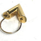 LOUIS VUITTON M61088 Essential VV Logo Hoop Earrings, Metal, Women's, Gold