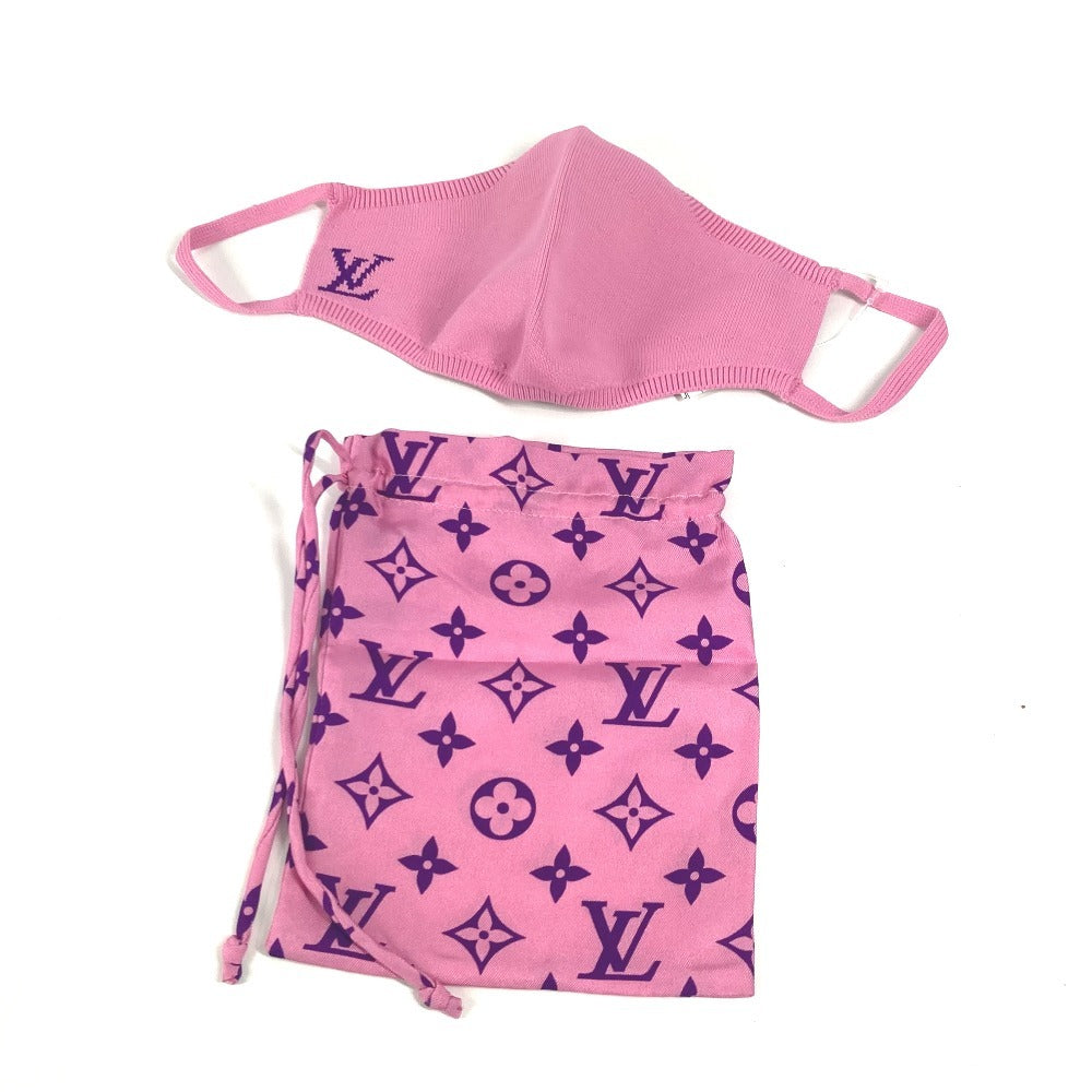 LOUIS VUITTON MP3087 モノグラム マスク・マイユ 巾着ポーチ セット ペア マスク ナイロン レディース ピンク