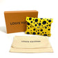 LOUIS VUITTON M81959 Yellow Leather Dot Only, Yayoi Kusama, LV x YK Kirigami Pouch, Leather, Women's, Yellow x Black