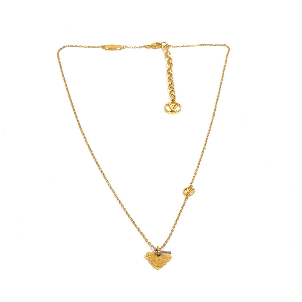 LOUIS VUITTON M62809 Rocky Key Motif Necklace, Accessory Pendant Necklace, Metal, Women's, Gold
