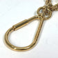 LOUIS VUITTON M65124 Tassel Ribbon Key Ring Bag Charm Keychain Leather Women's Purple