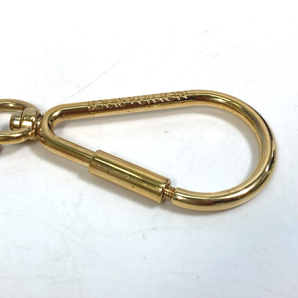 LOUIS VUITTON M65124 Tassel Ribbon Key Ring Bag Charm Keychain Leather Women's Purple