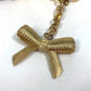 LOUIS VUITTON M65124 Tassel Ribbon Key Ring Bag Charm Keychain Leather Women's Purple
