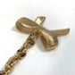 LOUIS VUITTON M65124 Tassel Ribbon Key Ring Bag Charm Keychain Leather Women's Purple
