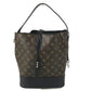 LOUIS VUITTON M94542 Monogram Idor NN14GM Shoulder Bag with Pouch, Bucket Style, Monogram Canvas, Women's, Noir Black