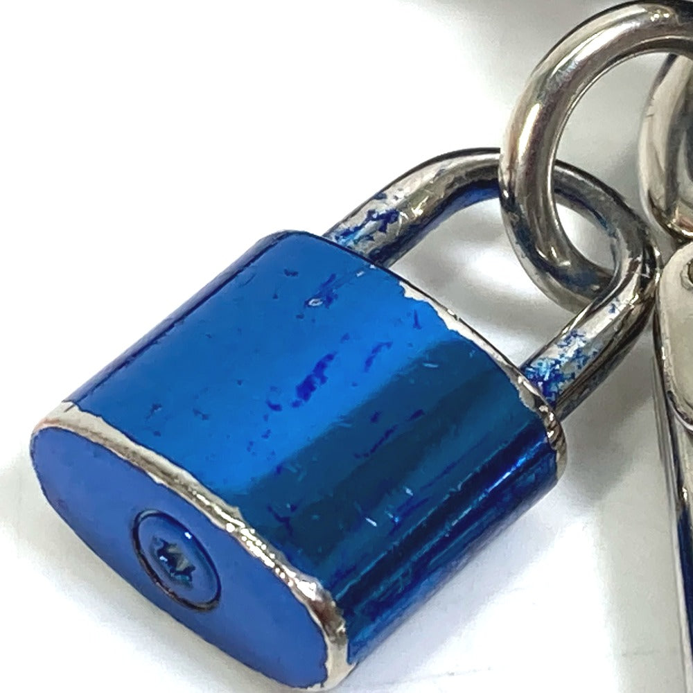 LOUIS VUITTON M61713 Porte-Clés Knot Lock Bag Charm Keychain Leather Men's Blue