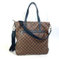LOUIS VUITTON N41255 Damier Herald Bag, 2-Way Shoulder Bag/Crossbody Tote Bag, Damier Canvas, Men's, Ebene, Brown