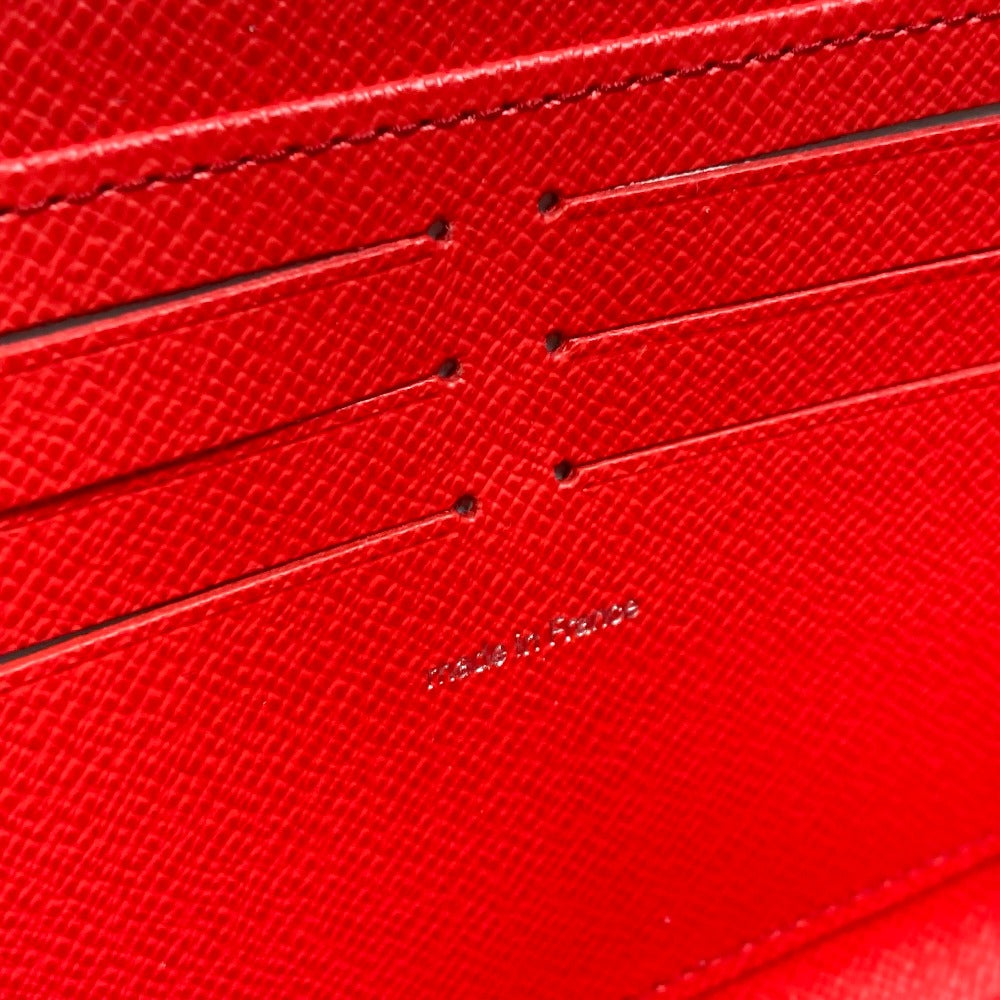 LOUIS VUITTON M81961 Epi Leather Japan-Exclusive LV x YK Zippy Wallet, Yayoi Kusama Round Zipper Long Wallet, Women's, Rouge Red