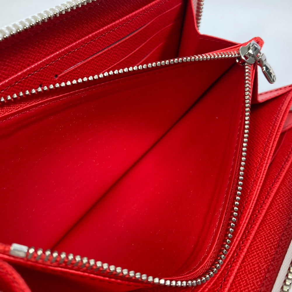 LOUIS VUITTON M81961 Epi Leather Japan-Exclusive LV x YK Zippy Wallet, Yayoi Kusama Round Zipper Long Wallet, Women's, Rouge Red