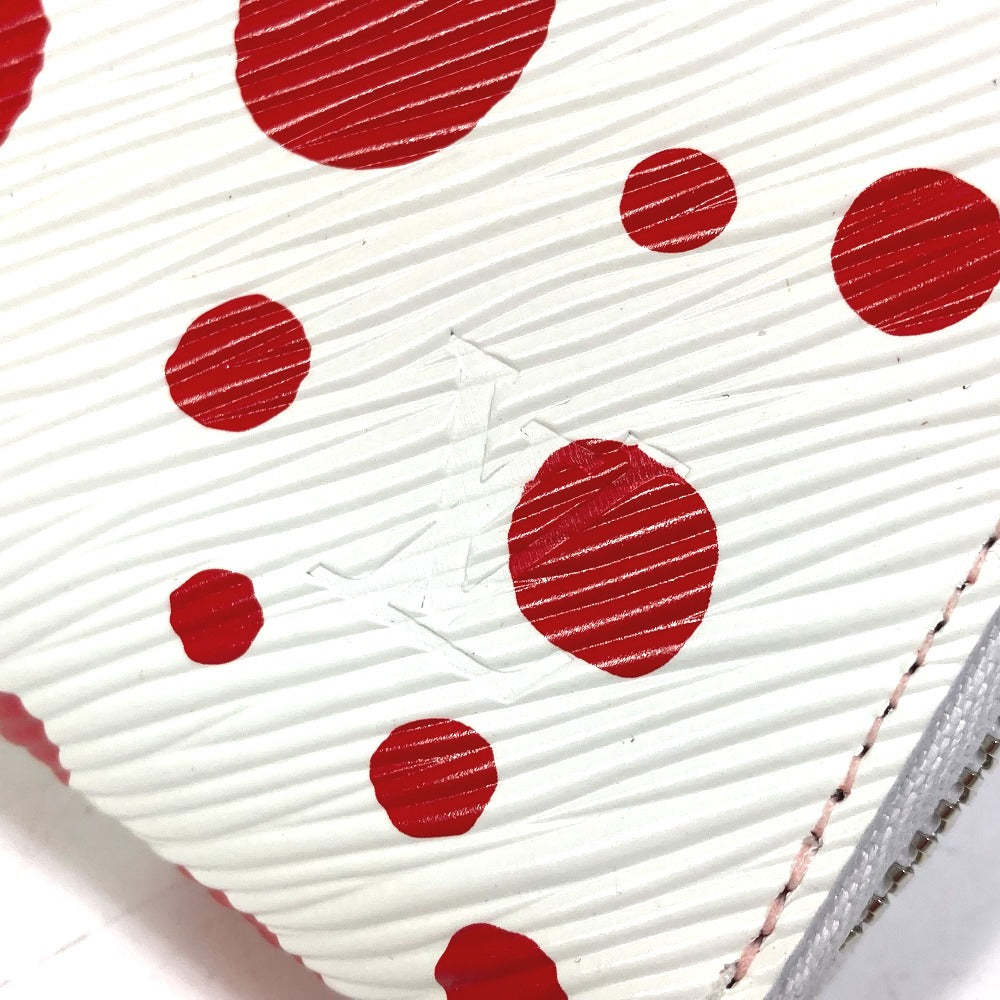 LOUIS VUITTON M81961 Epi Leather Japan-Exclusive LV x YK Zippy Wallet, Yayoi Kusama Round Zipper Long Wallet, Women's, Rouge Red