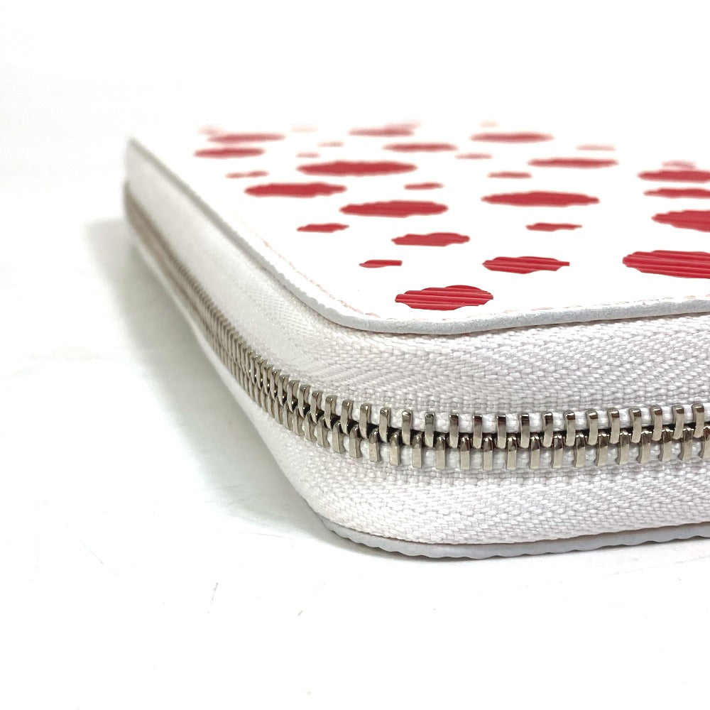 LOUIS VUITTON M81961 Epi Leather Japan-Exclusive LV x YK Zippy Wallet, Yayoi Kusama Round Zipper Long Wallet, Women's, Rouge Red