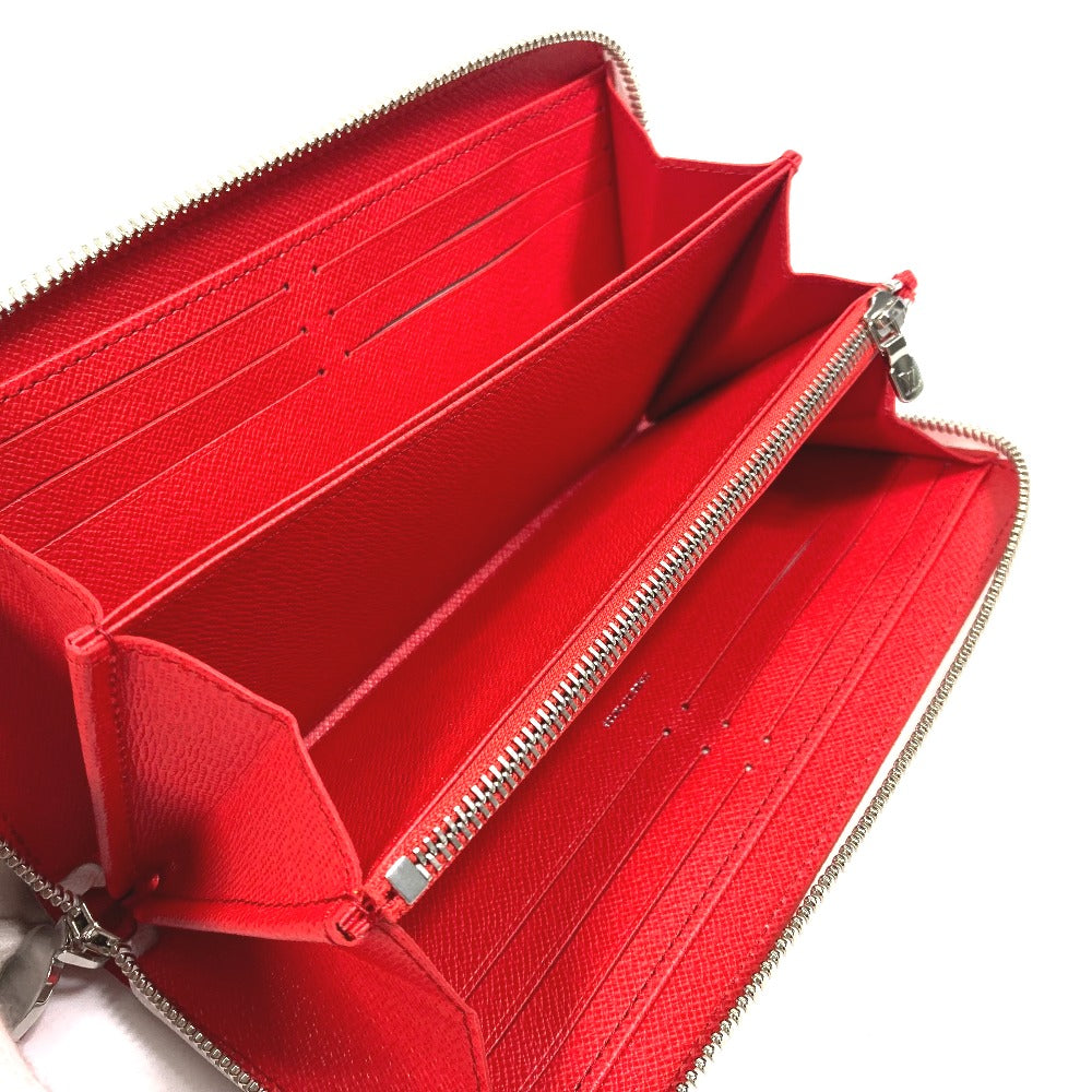 LOUIS VUITTON M81961 Epi Leather Japan-Exclusive LV x YK Zippy Wallet, Yayoi Kusama Round Zipper Long Wallet, Women's, Rouge Red
