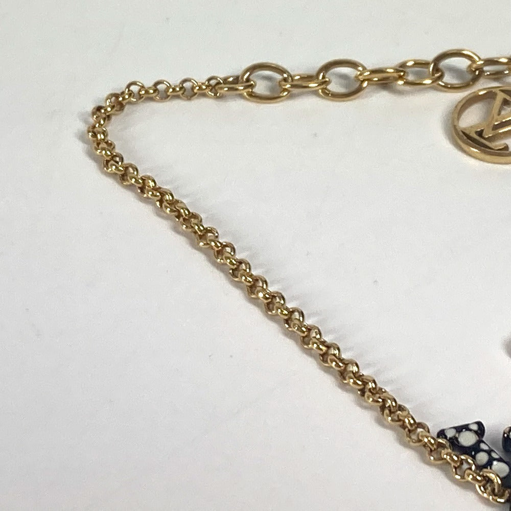 LOUIS VUITTON M0969A LV×YK 草間彌生コラボ 水玉 パンプキン ブラスレ LVアイコニック アクセサリー チェーン ブレスレット メタル レディース ブラック