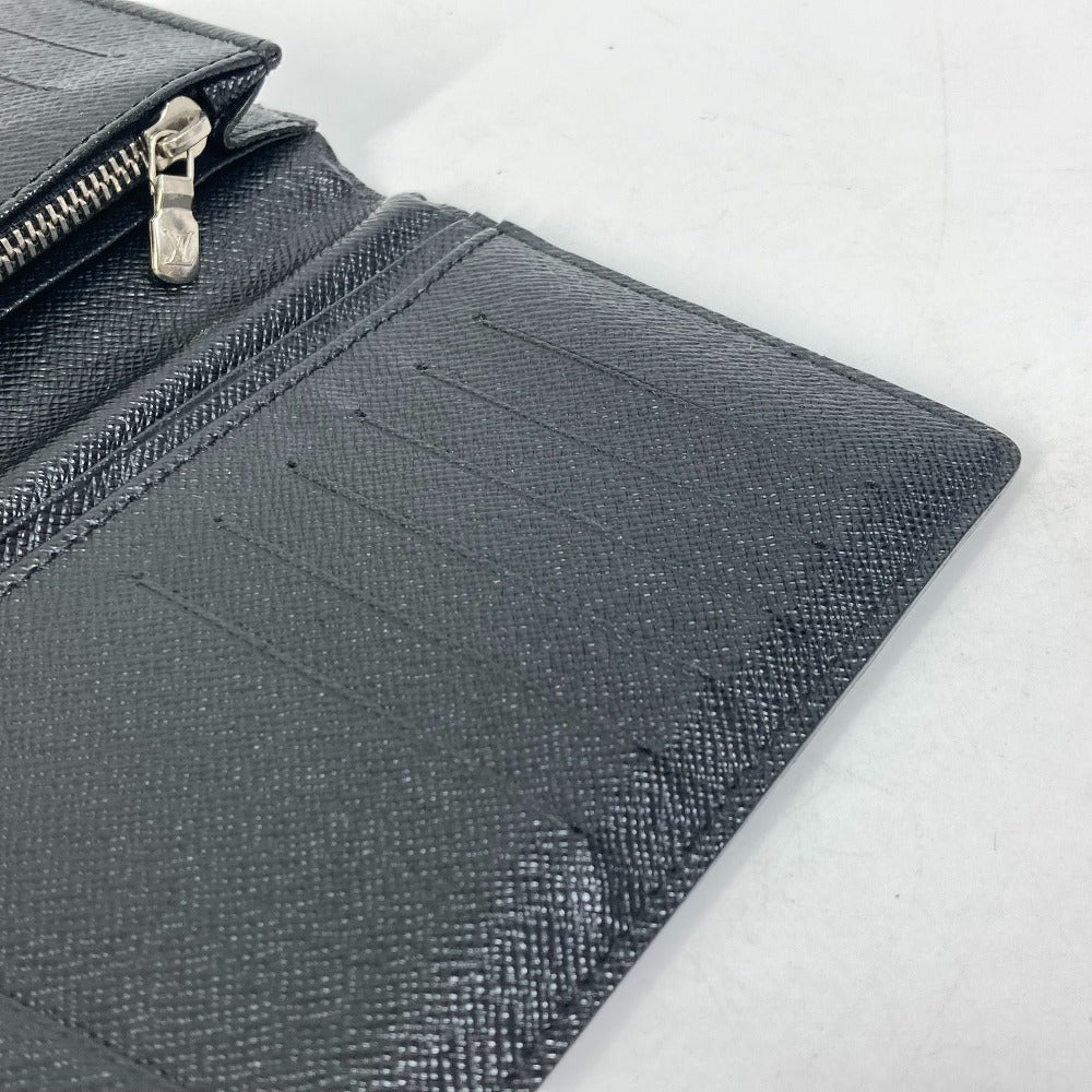 LOUIS VUITTON N62655 Damier Graphite Portefeuille Brazza Old Model Bifold Long Wallet in Damier Graphite Canvas, Men's, Black