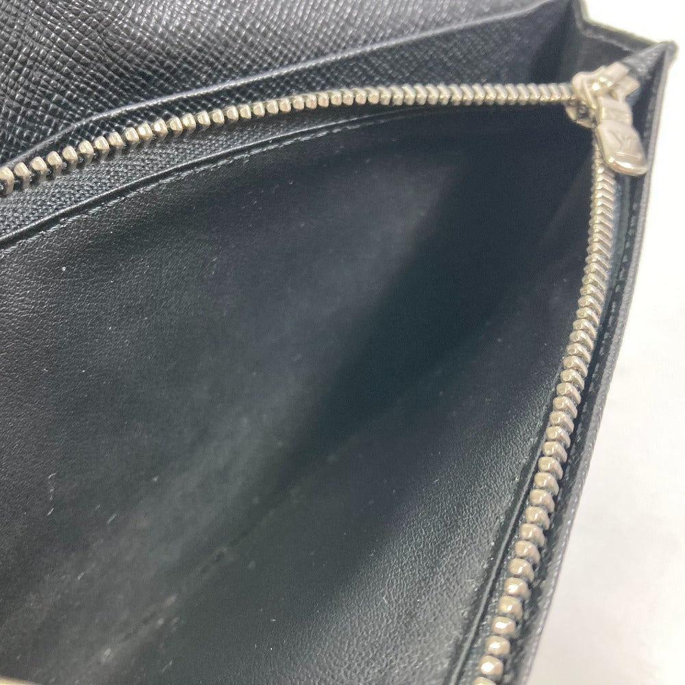 LOUIS VUITTON N62655 Damier Graphite Portefeuille Brazza Old Model Bifold Long Wallet in Damier Graphite Canvas, Men's, Black