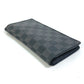 LOUIS VUITTON N62655 Damier Graphite Portefeuille Brazza Old Model Bifold Long Wallet in Damier Graphite Canvas, Men's, Black
