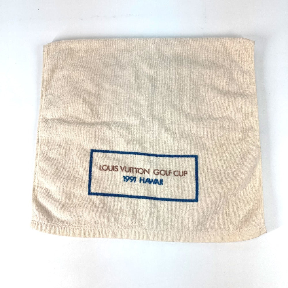 LOUIS VUITTON 1991年 ハワイ ノベルティ LVCUP ルイヴィトンカップ ゴルフ GOLF フェイスタオル インテリア タオル コットン ユニセックス ホワイト系