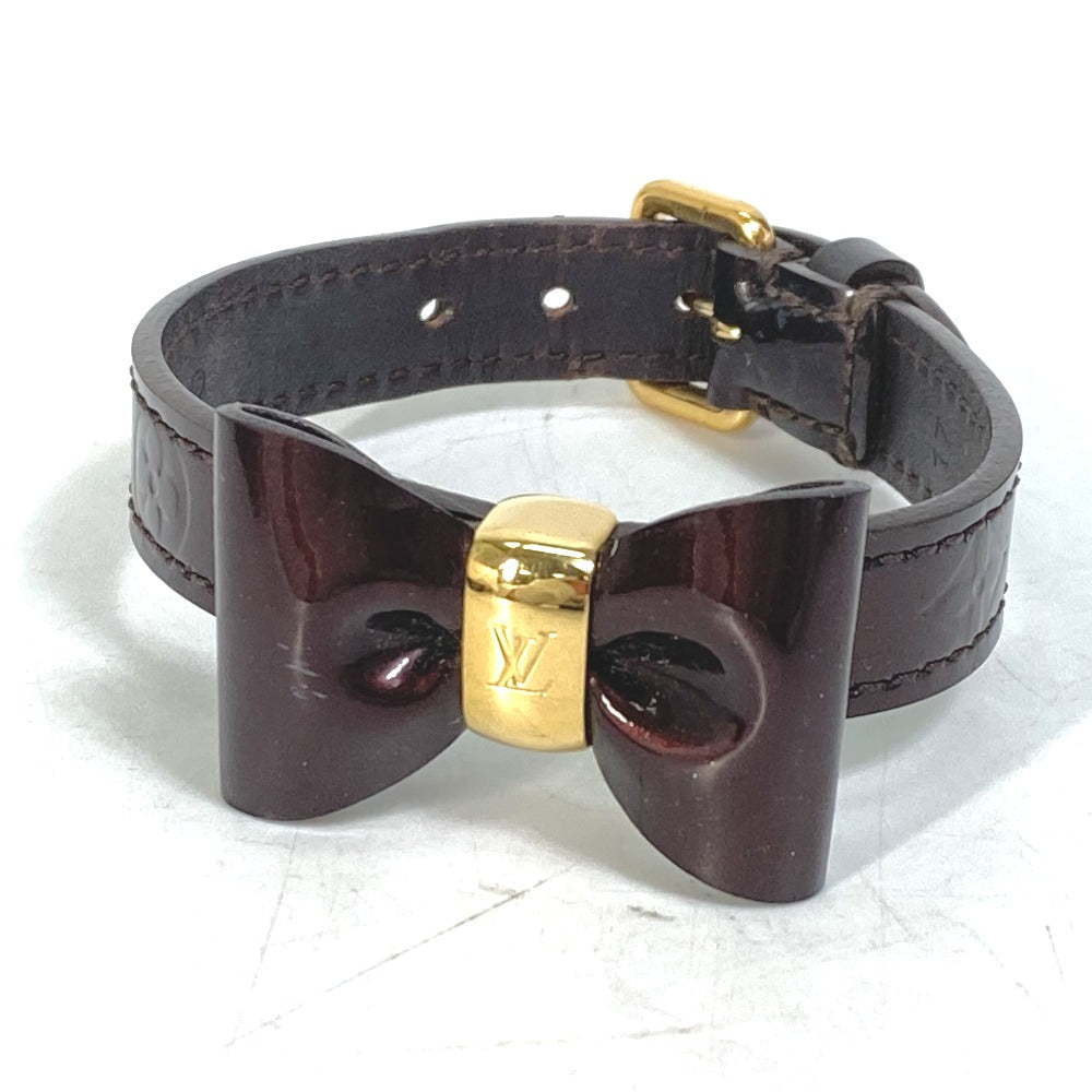 LOUIS VUITTON M6617F モノグラムヴェルニ ブラスレ フェイヴァリット リボン アクセサリー ブレスレット モノグラムヴェルニ レディース アマラント パープル