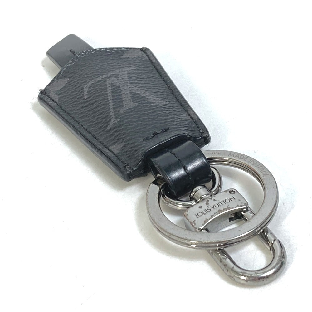 LOUIS VUITTON M63620 Monogram Eclipse Porte-Clés Cloche Bag Charm Keychain Monogram Eclipse Canvas Men's Black