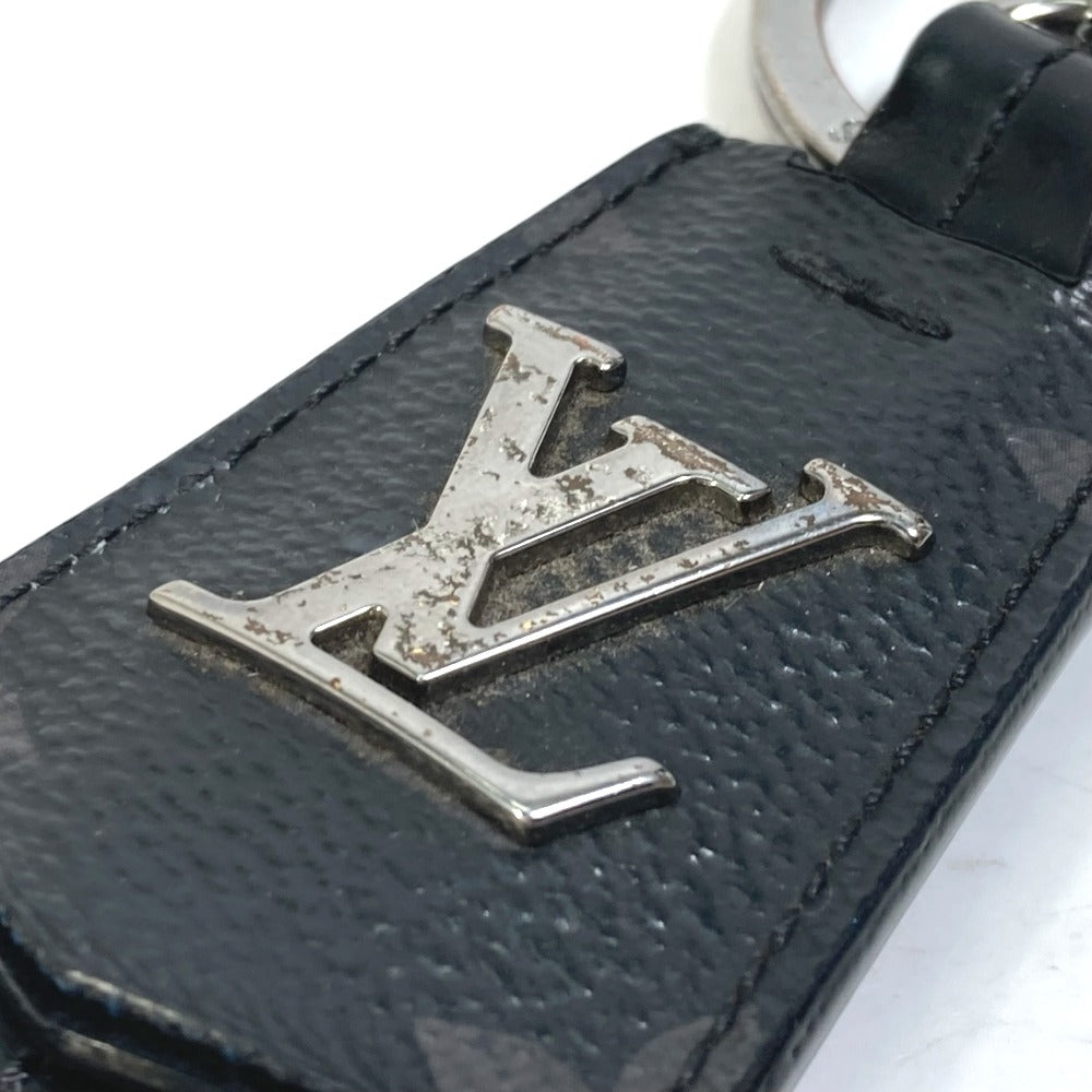 LOUIS VUITTON M63620 Monogram Eclipse Porte-Clés Cloche Bag Charm Keychain Monogram Eclipse Canvas Men's Black