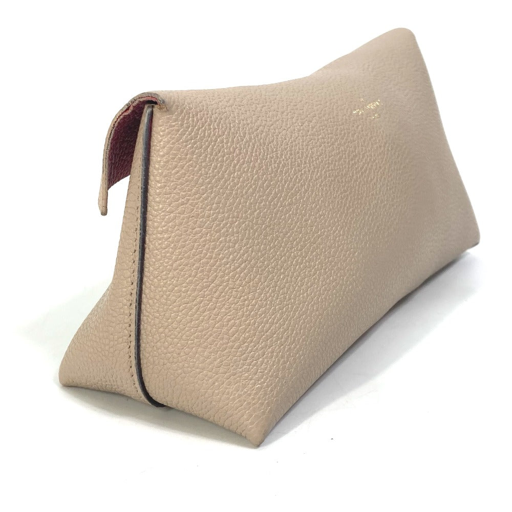 LOUIS VUITTON M61477 フラップ付き ポーチ ポシェット・リヴェットGM 眼鏡ケース メイクポーチ ペンケース ポーチ レザー レディース ベージュ