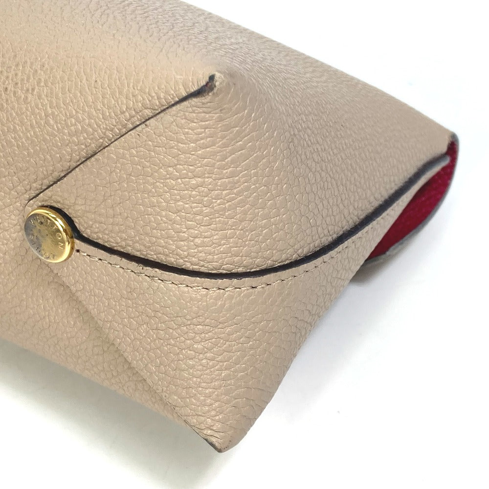LOUIS VUITTON M61477 フラップ付き ポーチ ポシェット・リヴェットGM 眼鏡ケース メイクポーチ ペンケース ポーチ レザー レディース ベージュ