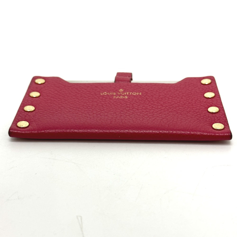 LOUIS VUITTON M61479 小物 エテュイミロワール ミラー 鏡 レザー レディース ピンク