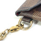 LOUIS VUITTON N60285 Damier Pochette with Kirigami Chain Necklace, Coin Purse, Wallet, Coin Case, Damier Canvas, Women's, Ebene, Brown