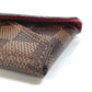 LOUIS VUITTON N60285 Damier Pochette with Kirigami Chain Necklace, Coin Purse, Wallet, Coin Case, Damier Canvas, Women's, Ebene, Brown