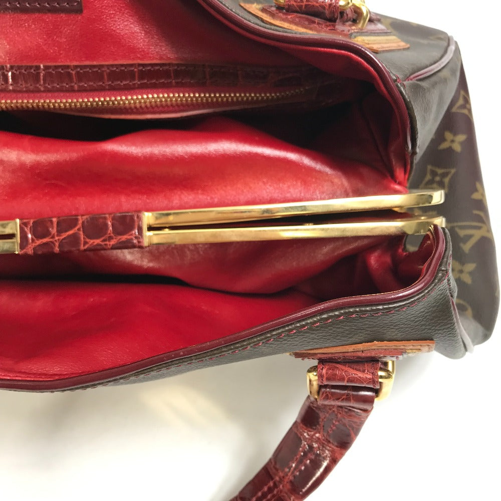 LOUIS VUITTON M95580 Monogram Mirage Greet Clasp Bag Boston Bag Shoulder Bag Canvas Women's Red