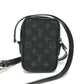 LOUIS VUITTON M45928 ダヌーヴPPM トランクプリント バック カバン 斜め掛け ショルダーバッグ モノグラムエクリプスキャンバス メンズ ブラック