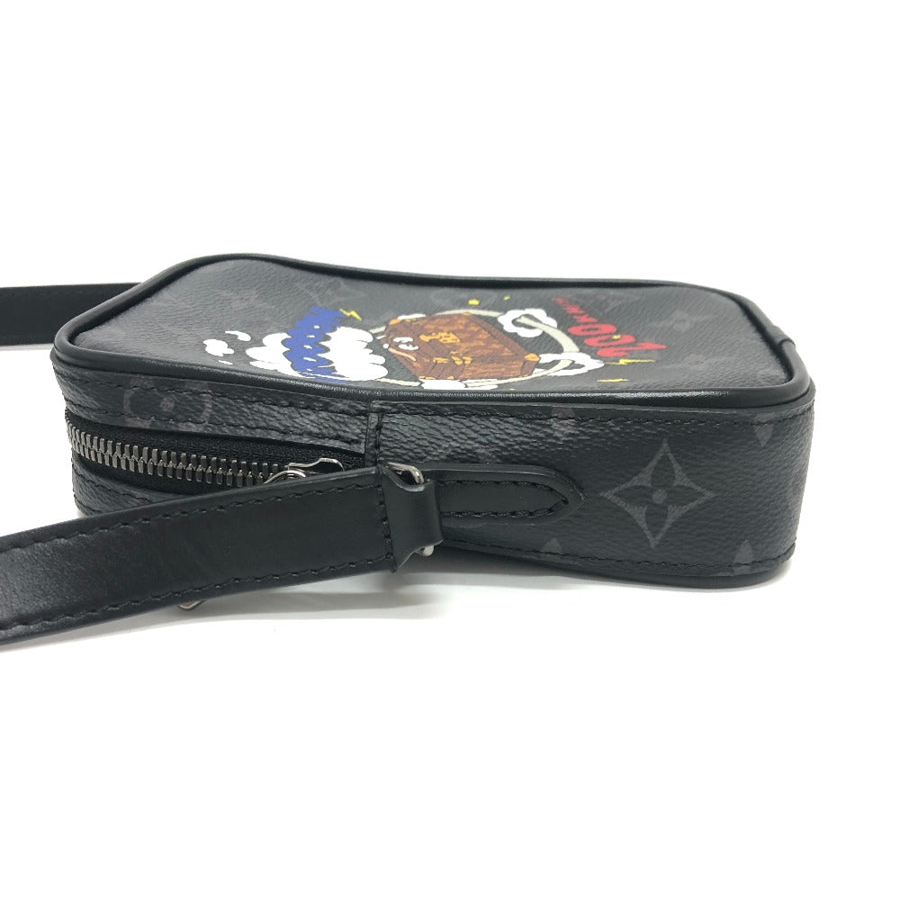 LOUIS VUITTON M45928 ダヌーヴPPM トランクプリント バック カバン 斜め掛け ショルダーバッグ モノグラムエクリプスキャンバス メンズ ブラック
